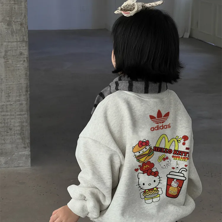 【90-160cm】優しい質感 色味がやさしい 可愛いデザイン カジュアル 合わせやすい 女の子 トレーナー