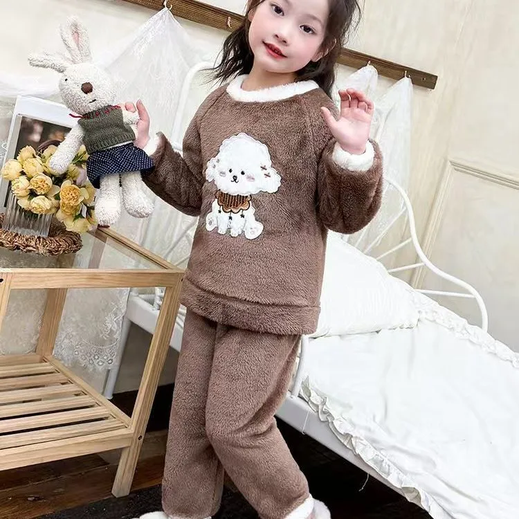 【80-140cm】着心地良い 可愛い あったか ふわふわ 厚め 防寒 ルームウェア