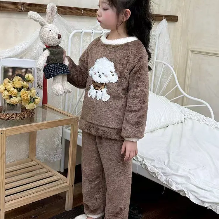 【80-140cm】着心地良い 可愛い あったか ふわふわ 厚め 防寒 ルームウェア