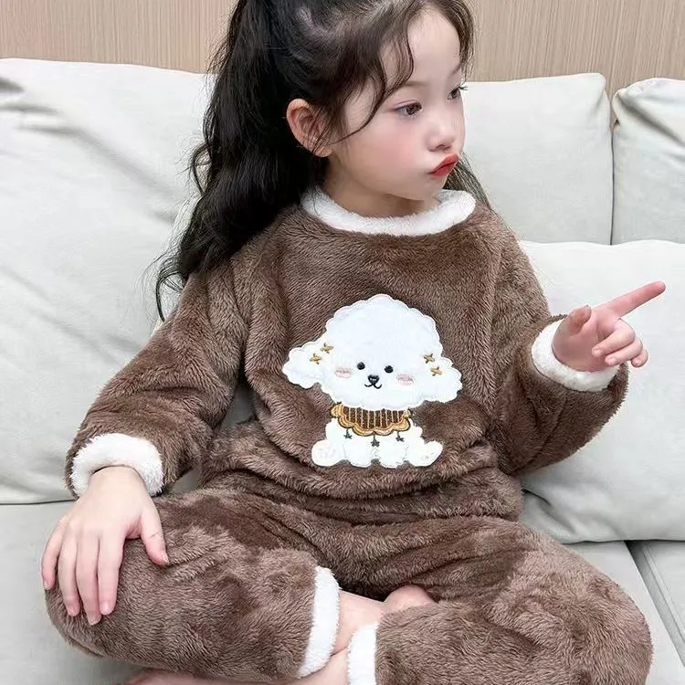 【80-140cm】着心地良い 可愛い あったか ふわふわ 厚め 防寒 ルームウェア