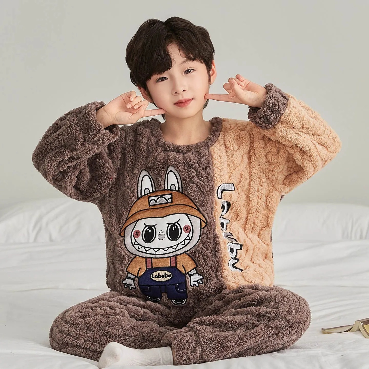 【90-160cm】大好評 ふわふわ ルーズ 着心地良い あったか ルームウェア