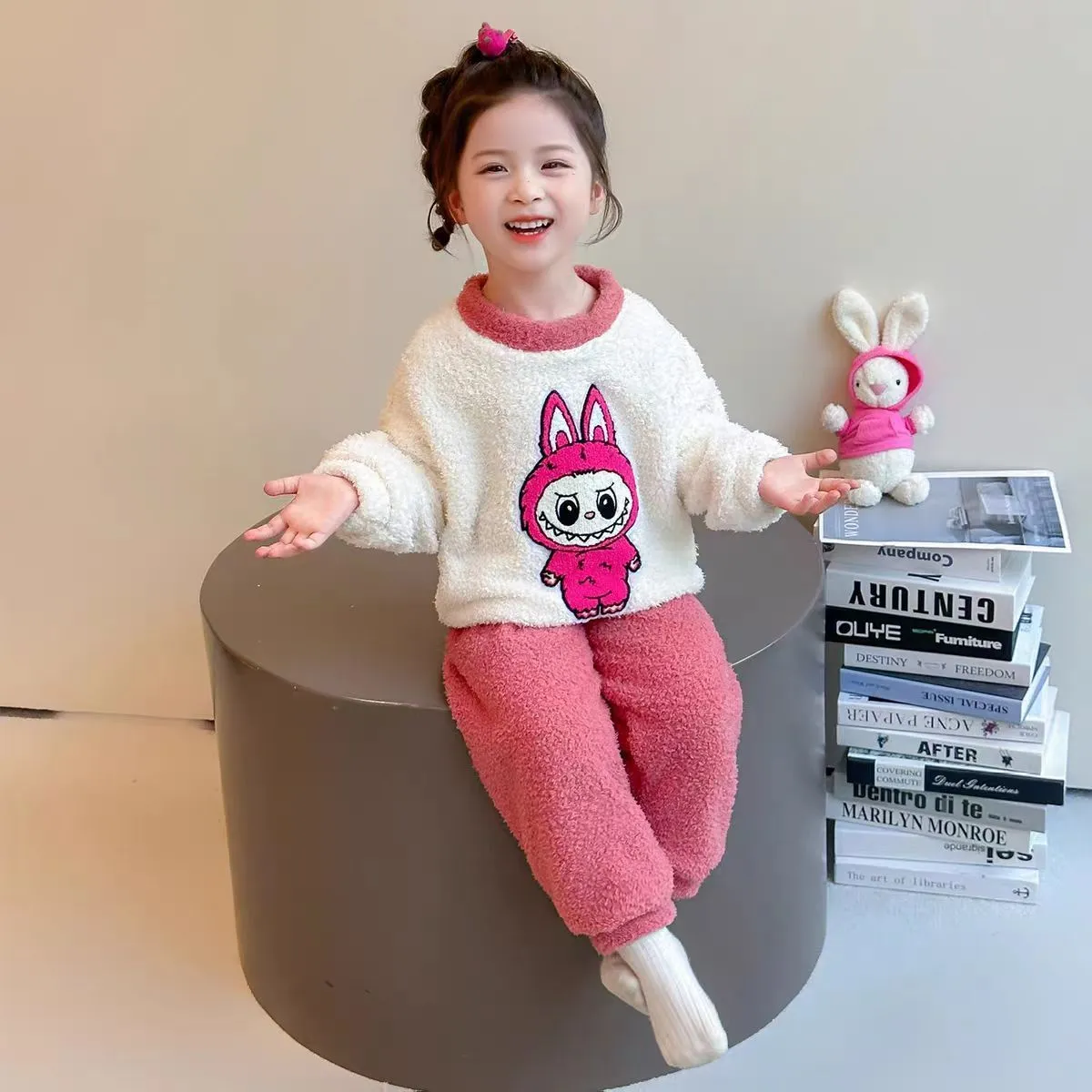 【90-140cm】大人気 カートゥーン 可愛い ふわふわ ルームウェア