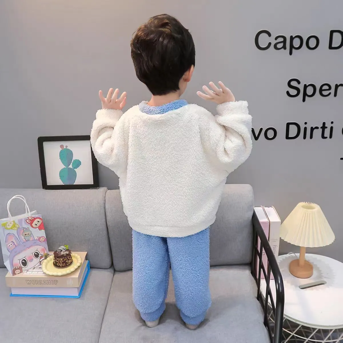 【90-140cm】大人気 カートゥーン 可愛い ふわふわ ルームウェア