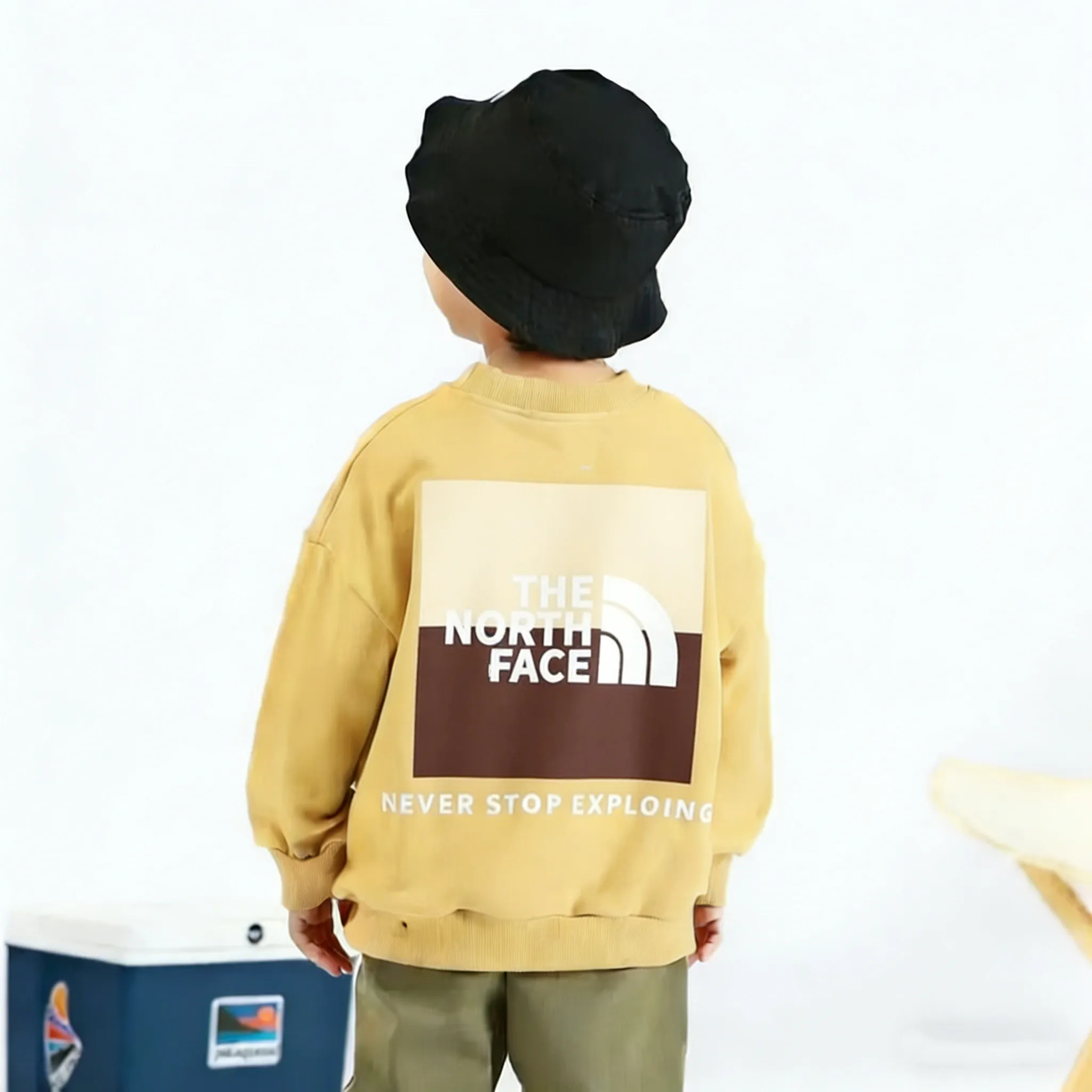 【90-160cm】着回し力抜群 合わせやすい トレンド 着心地良い 人気 ラウンドネック トレーナー