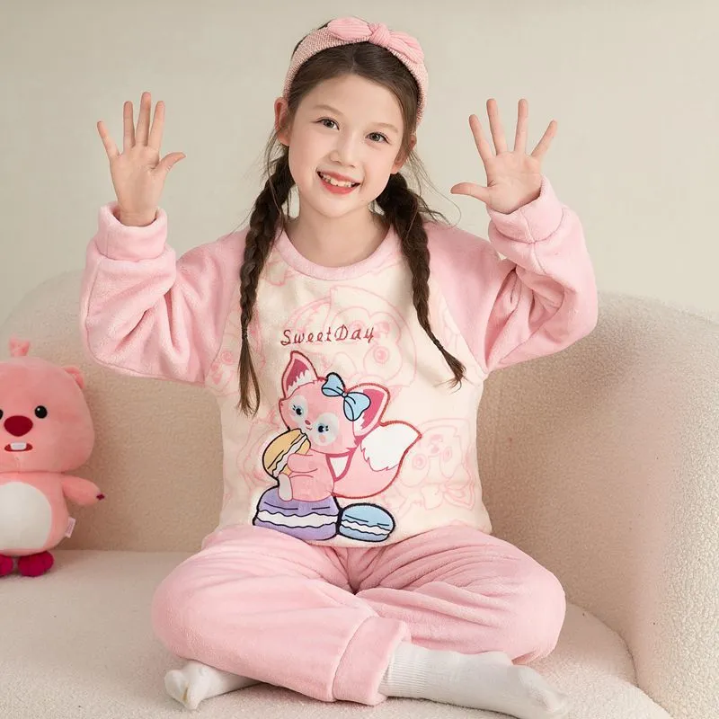 【90-170cm】大注目！カートゥーン 可愛い 女の子 着心地良い ふわふわ ルームウェア