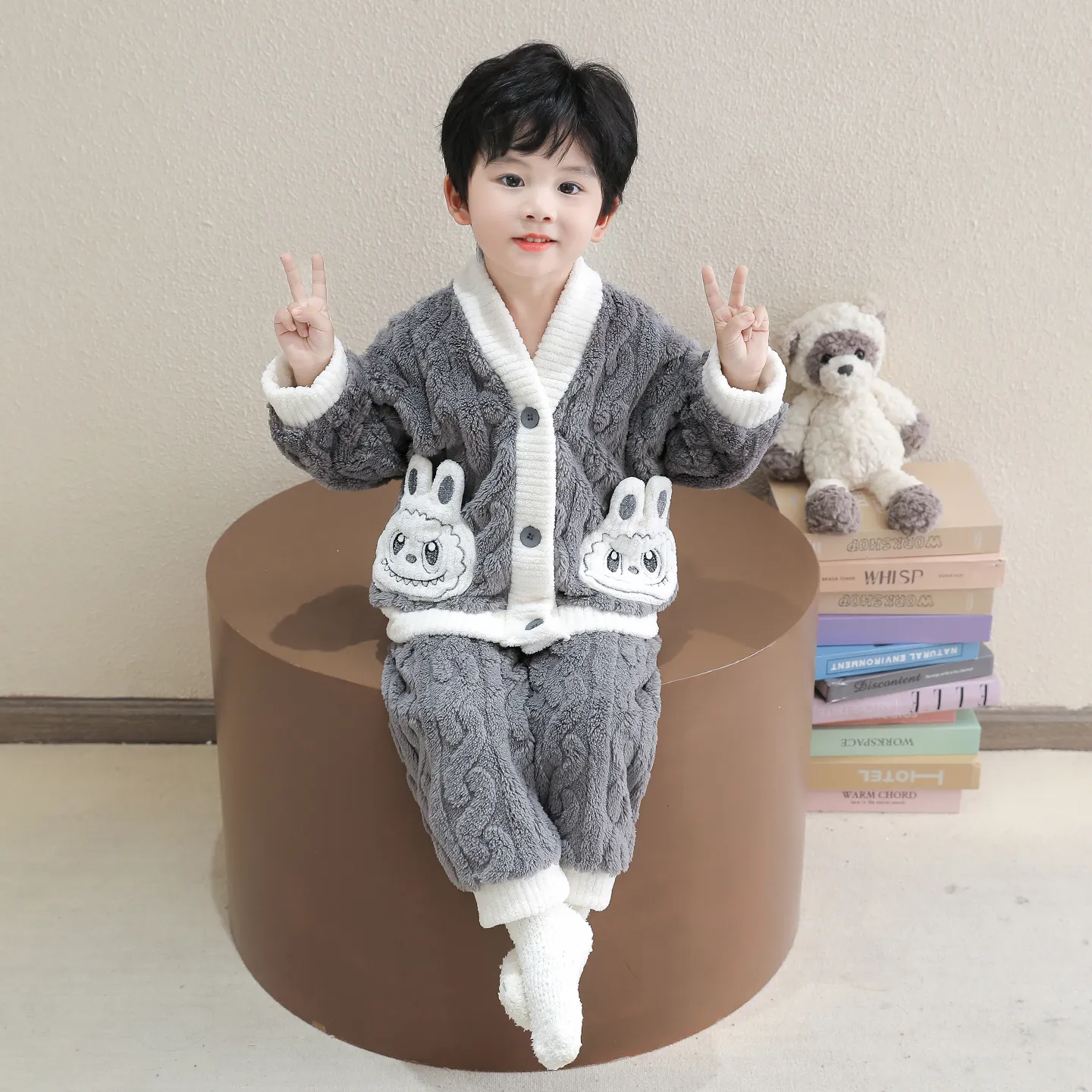 【90-140cm】絶対欲しい！ふわふわ 着心地良い 合わせやすい ルームウェア