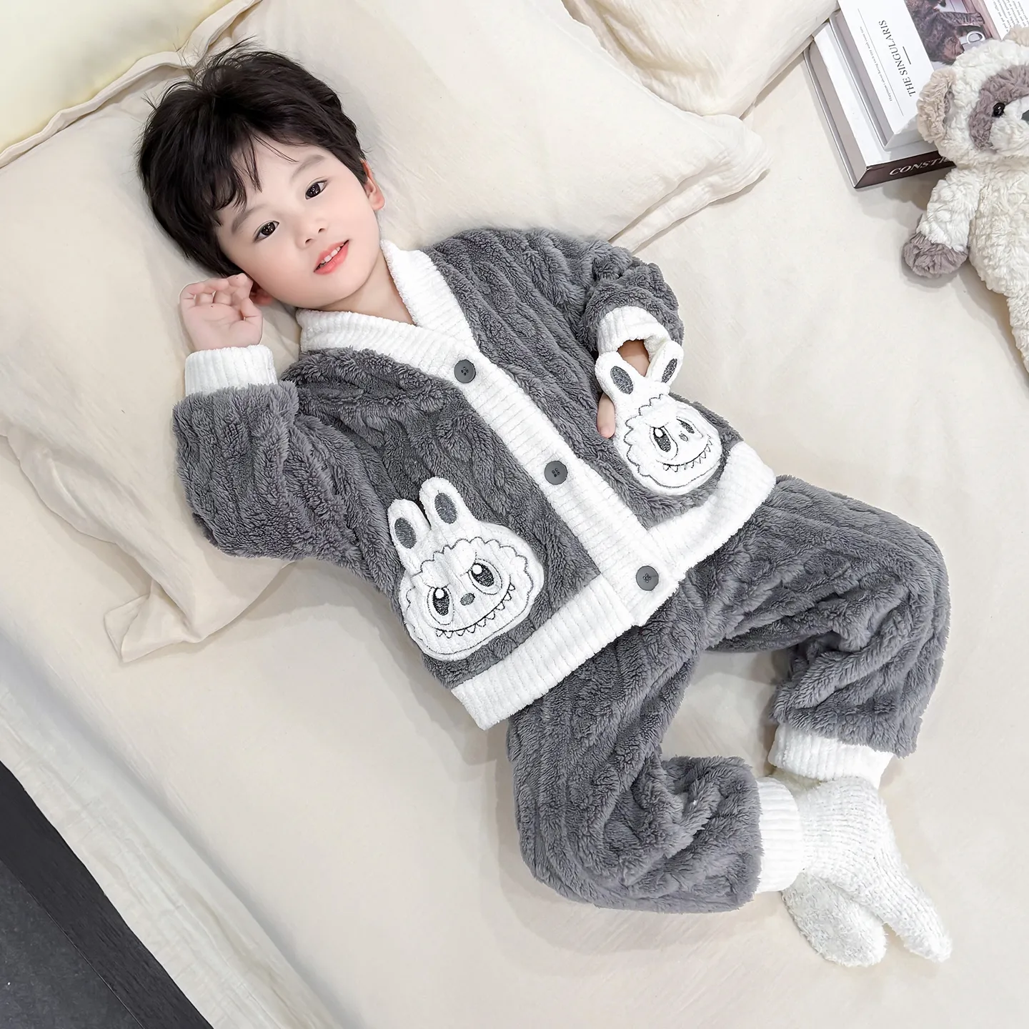 【90-140cm】絶対欲しい！ふわふわ 着心地良い 合わせやすい ルームウェア