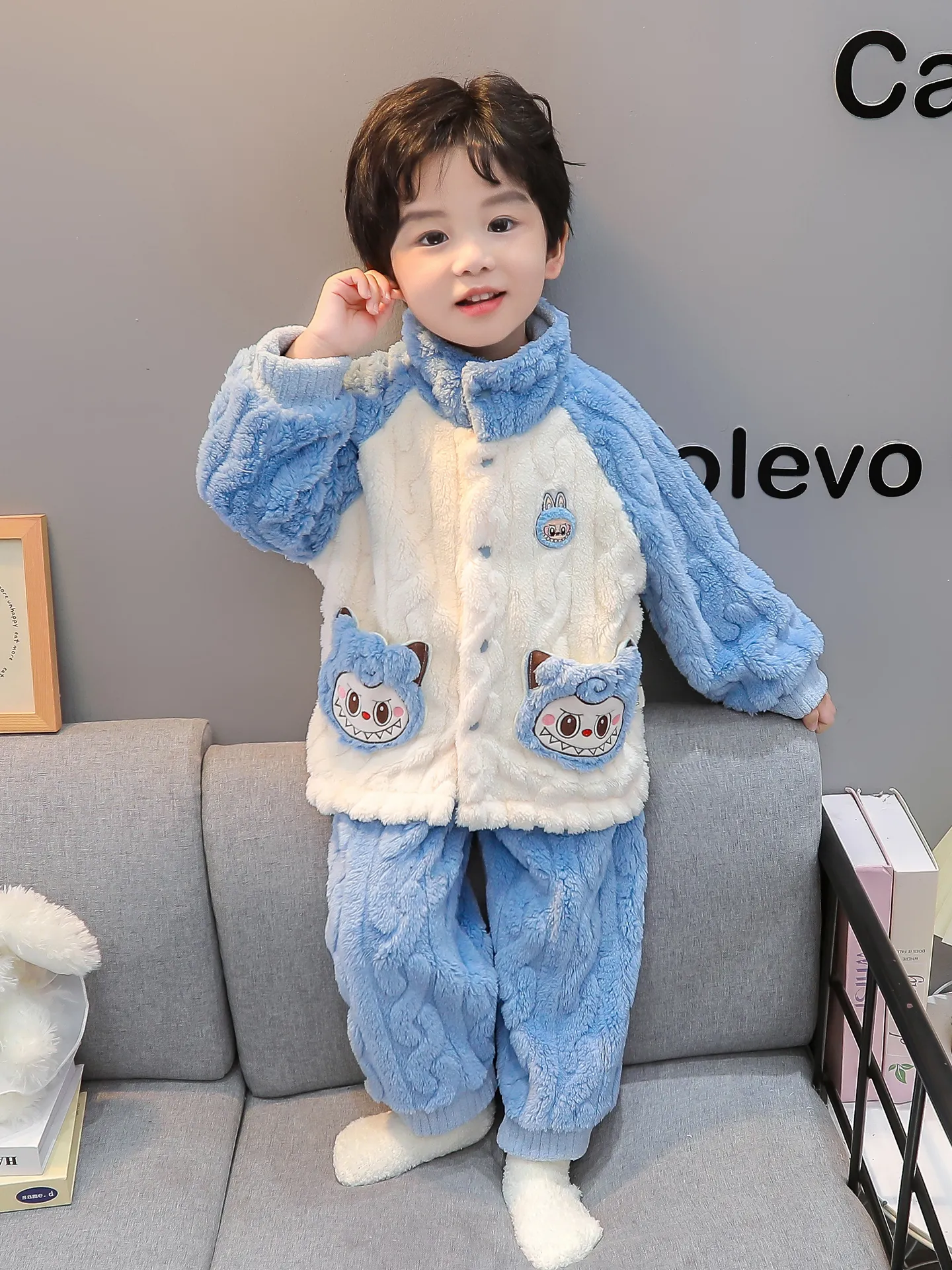 【90-140cm】通気性良い あったか 可愛い ふわふわ 厚め ルームウェア