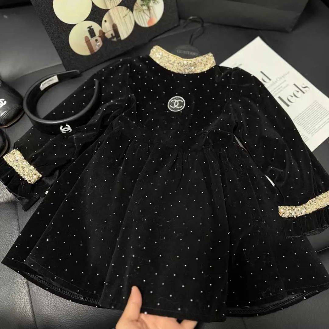 【100-150cm】おしゃれ度UP 上品かわいい きれいめ レース襟 ドット柄 女の子 長袖 ワンピース