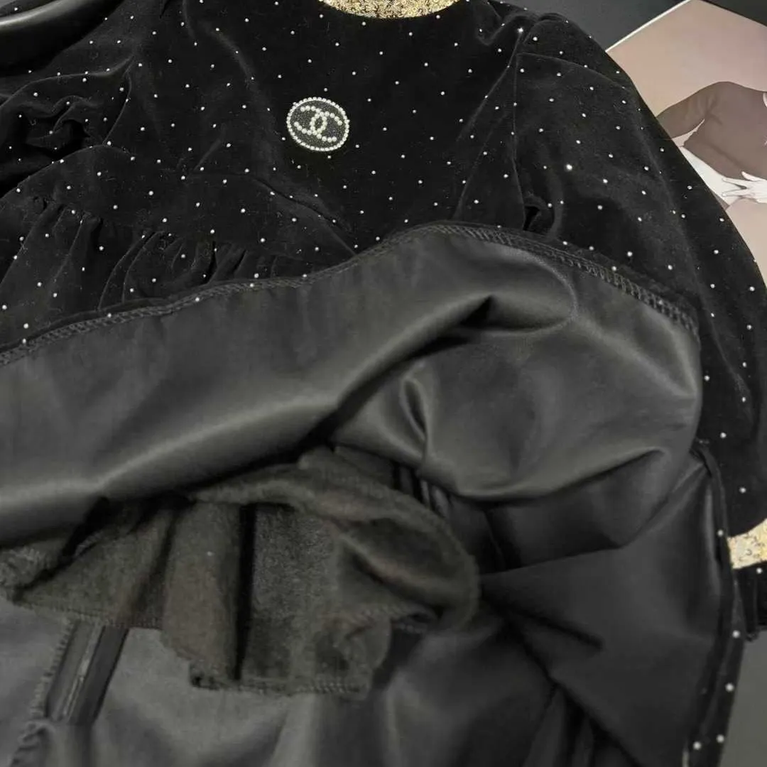 【100-150cm】おしゃれ度UP 上品かわいい きれいめ レース襟 ドット柄 女の子 長袖 ワンピース