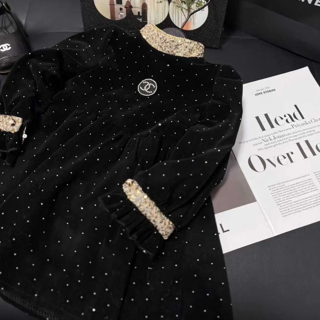 【100-150cm】おしゃれ度UP 上品かわいい きれいめ レース襟 ドット柄 女の子 長袖 ワンピース