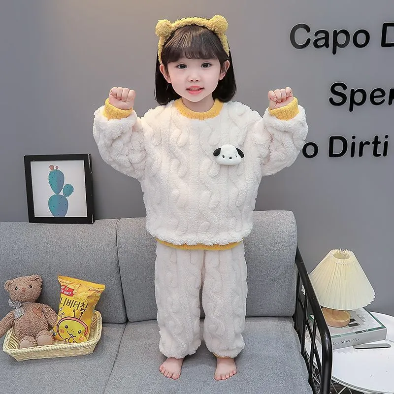 【90-140cm】もこもこ パジャマ 使いやすい ふわふわ 保温 ナイトウェア ルームウェア