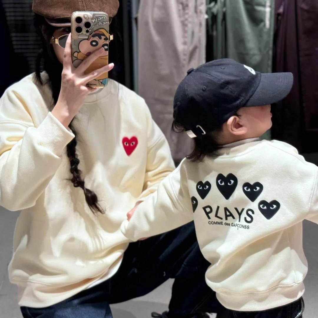 【90-160cm+親サイズ】毎日着たくなる 大活躍 プリント 合わせやすい 親子ペア トレーナー