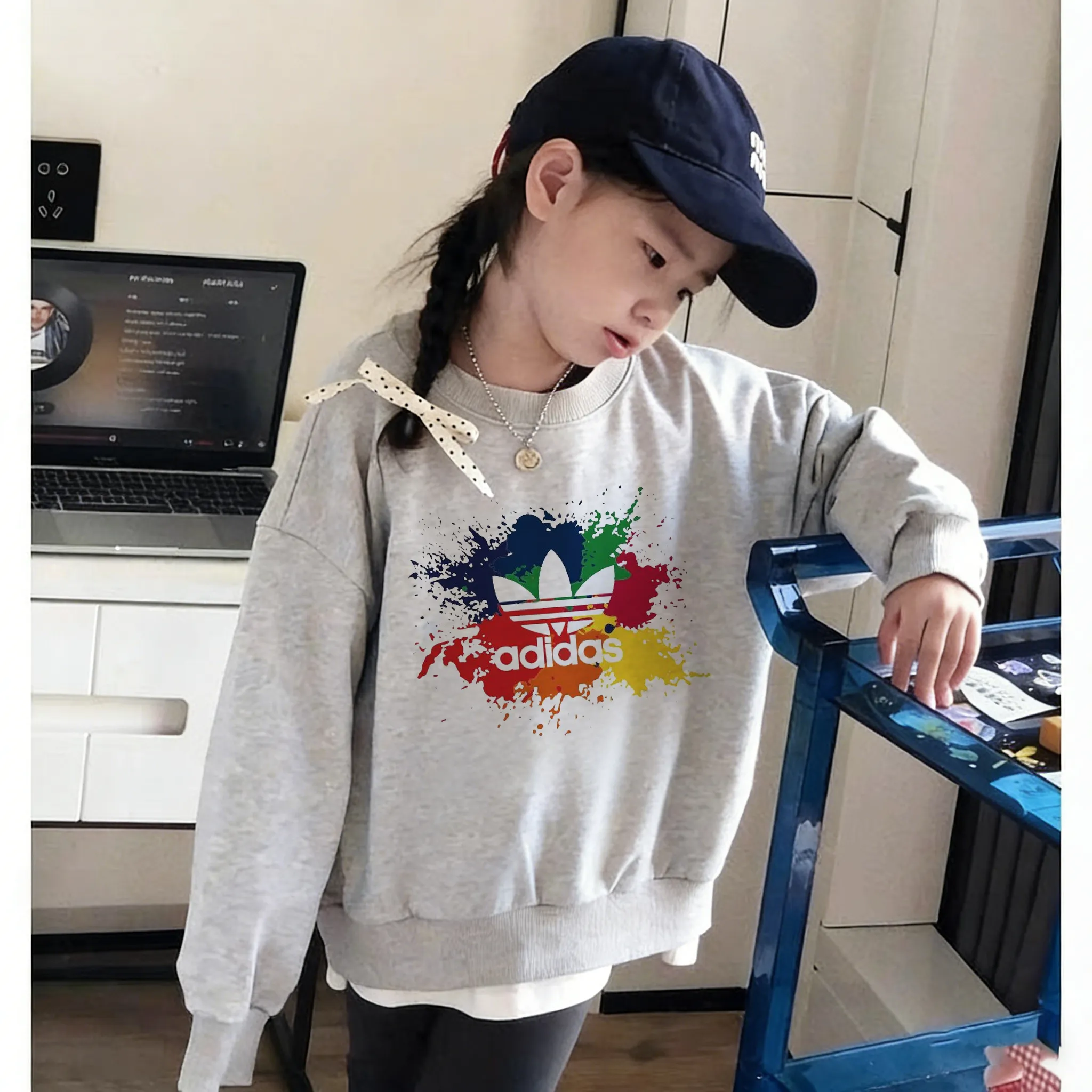 【90-160cm】毎日着たくなる 大注目 カジュアル 合わせやすい 女の子 トレーナー