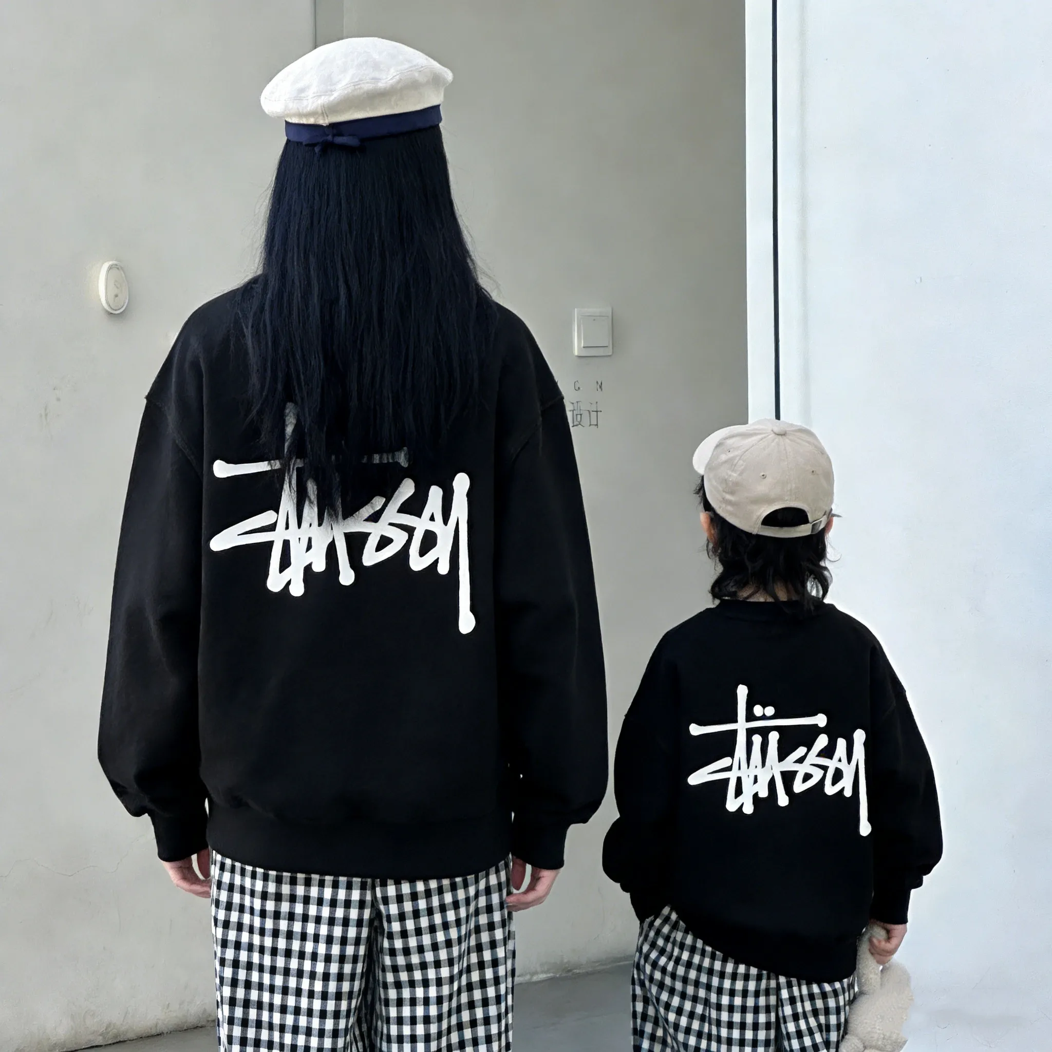 【90-160cm+親サイズ】デイリーにぴったり お気に入り カジュアル 定番 親子ペア トレーナー