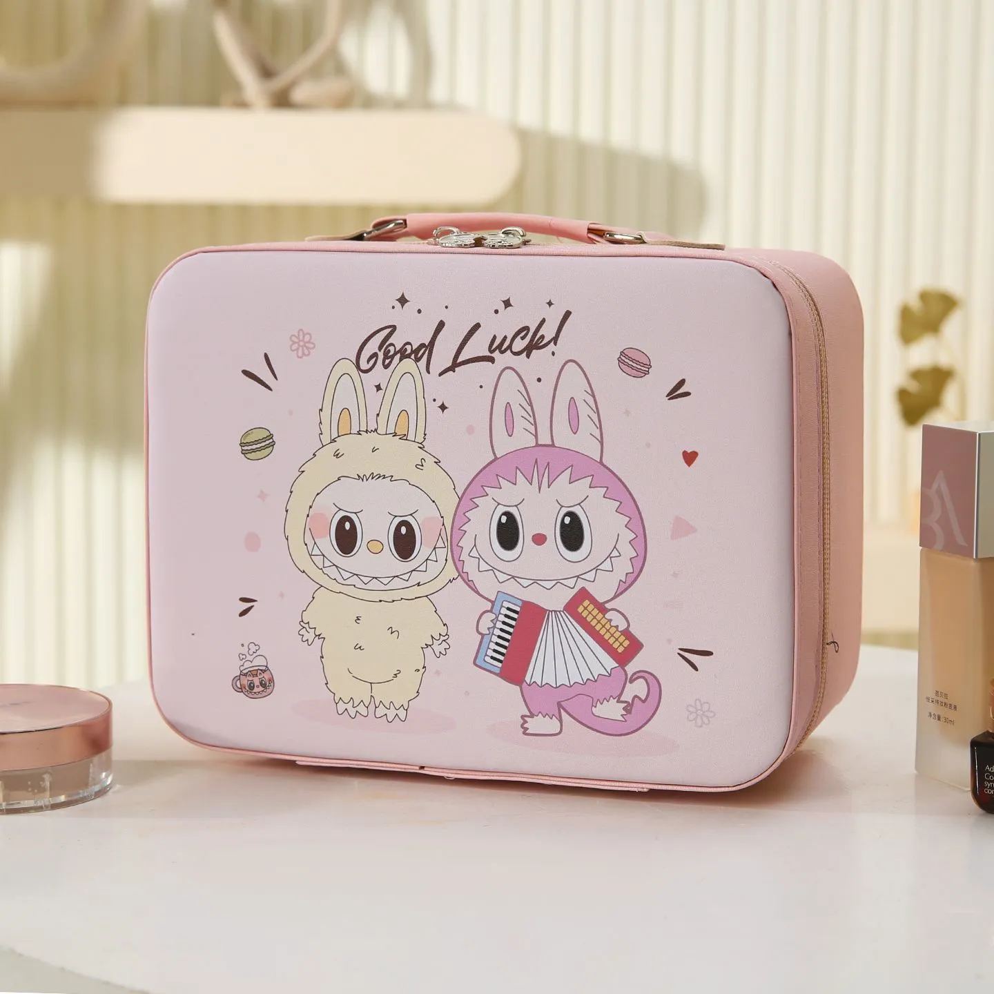 デイリー使い カートゥーン 多機能 小物整理 持ち運び便利 メイクポーチ 収納ポーチ