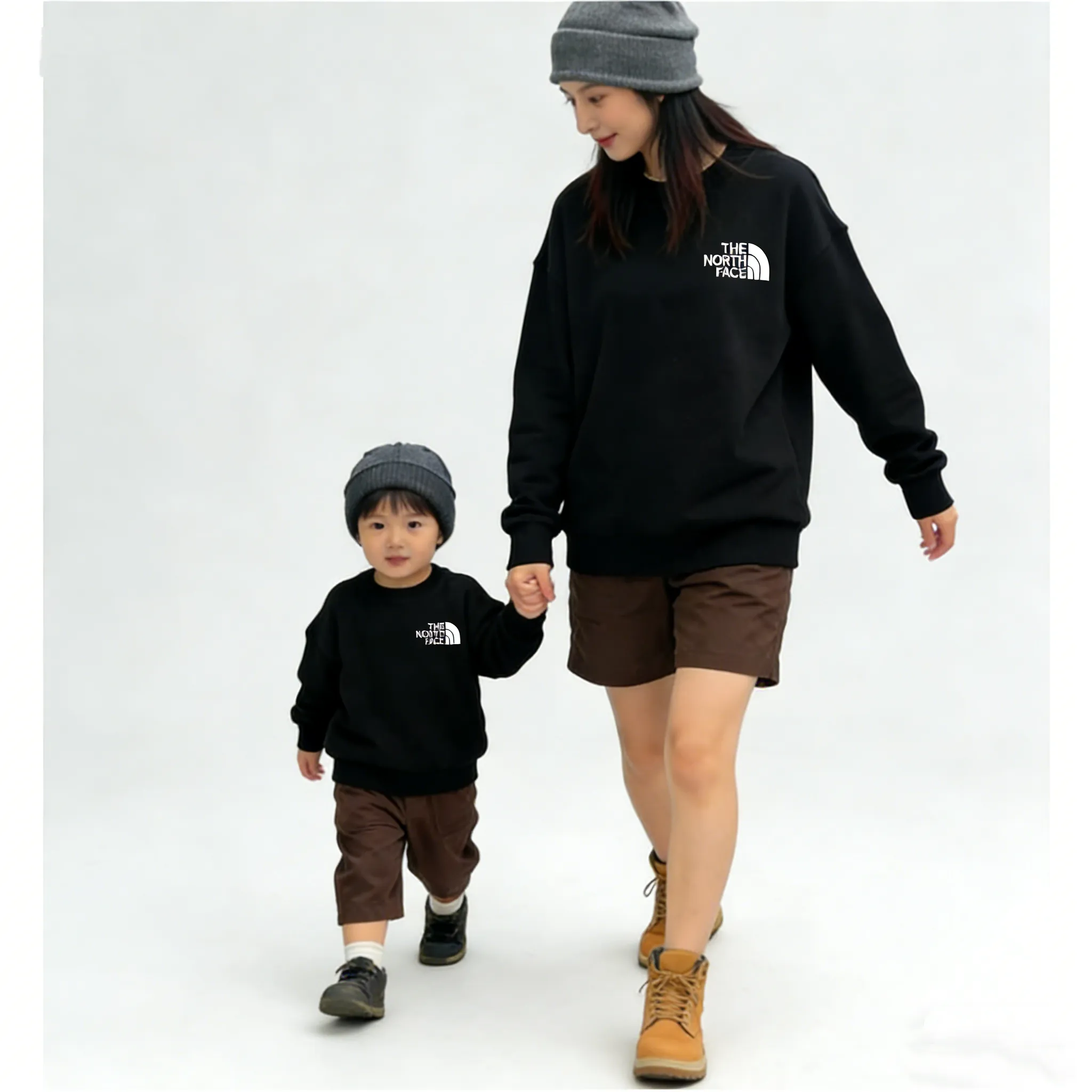 【90-160cm+親サイズ】元気いっぱい 人気上昇中 トレンド  カジュアル 親子ペア トレーナー