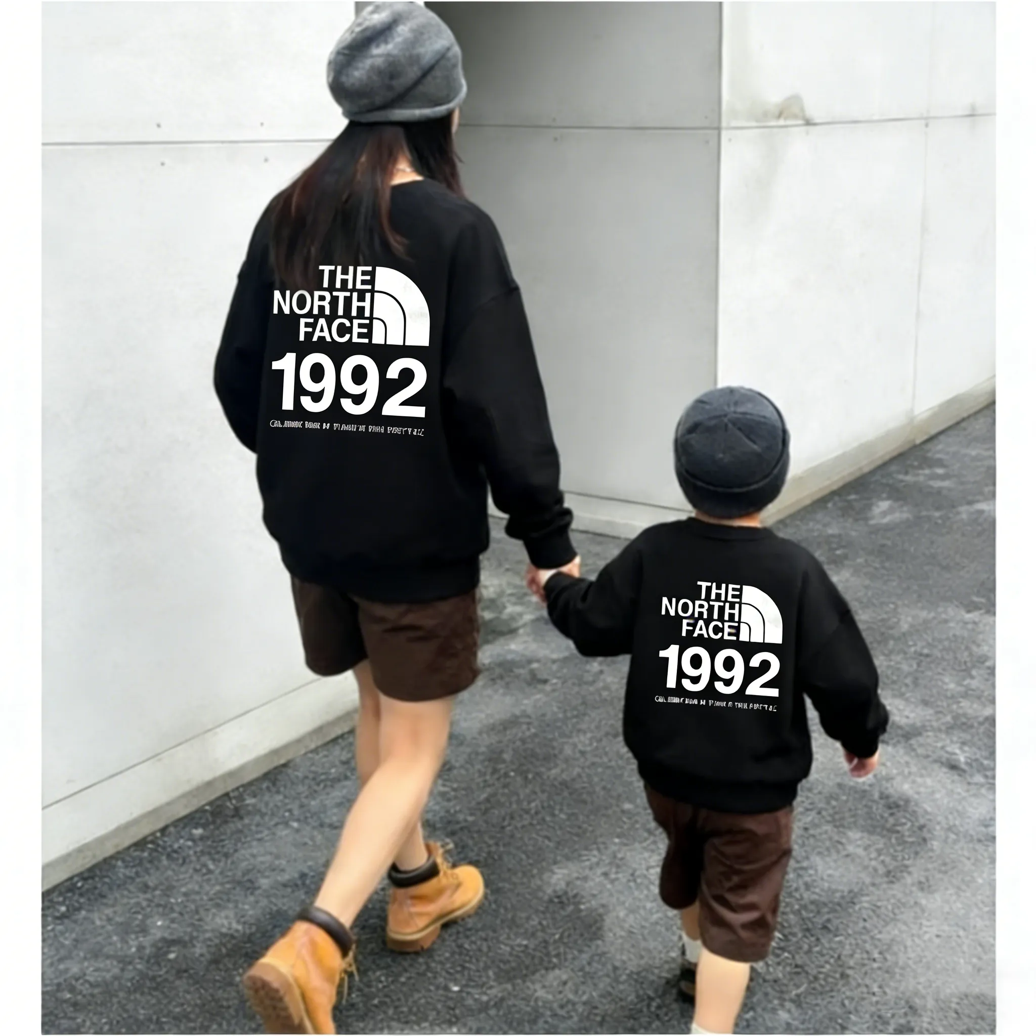 【90-160cm+親サイズ】元気いっぱい 人気上昇中 トレンド  カジュアル 親子ペア トレーナー