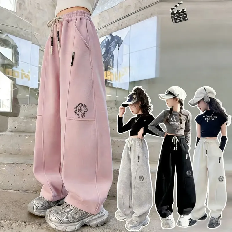 【120-170cm】これを逃す手はない 好感度UP カジュアル 動きやすさ抜群 女の子 裏起毛 パンツ