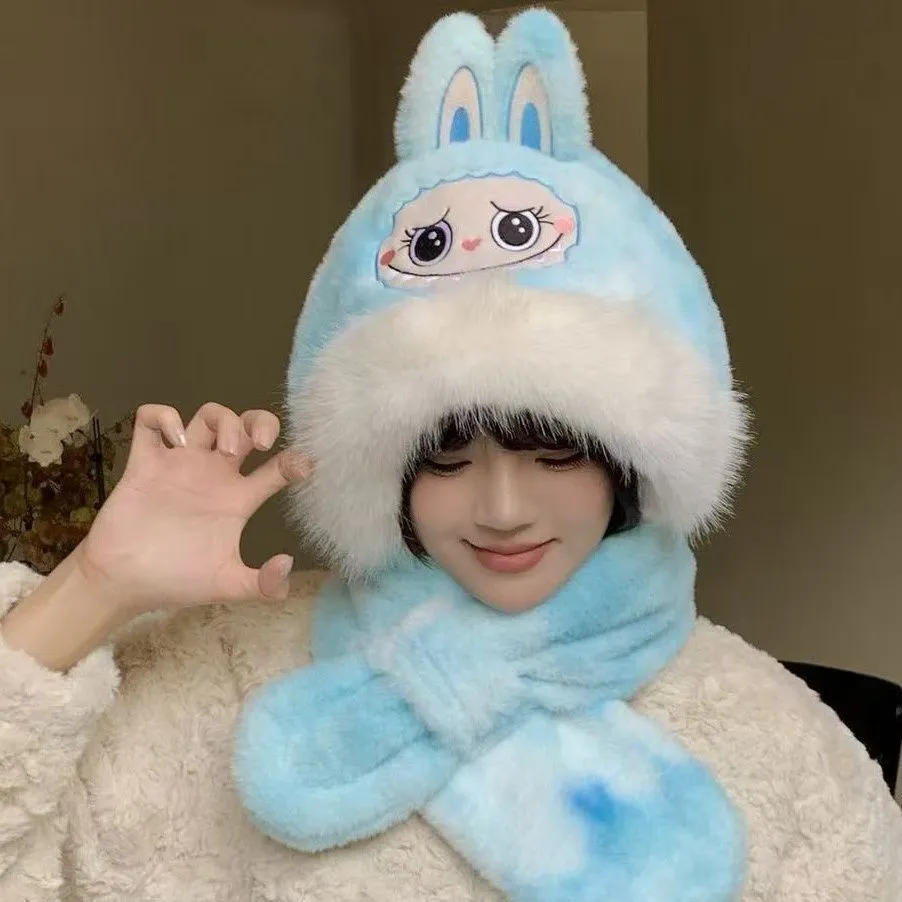 今季大注目 可愛さ満点 トレンド感たっぷり 多色選べる 柔らかい素材 キュート 帽子＋スカーフ 二点セット