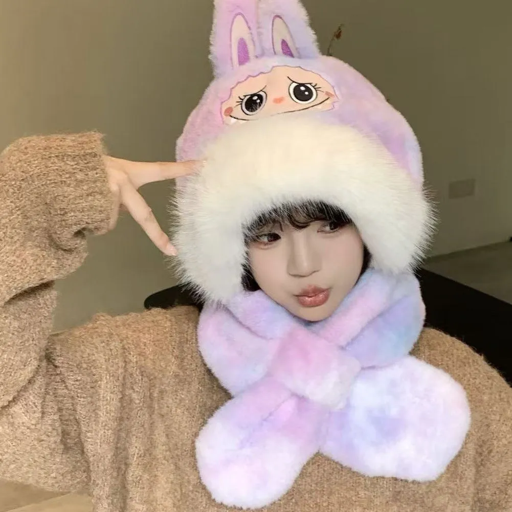 今季大注目 可愛さ満点 トレンド感たっぷり 多色選べる 柔らかい素材 キュート 帽子＋スカーフ 二点セット