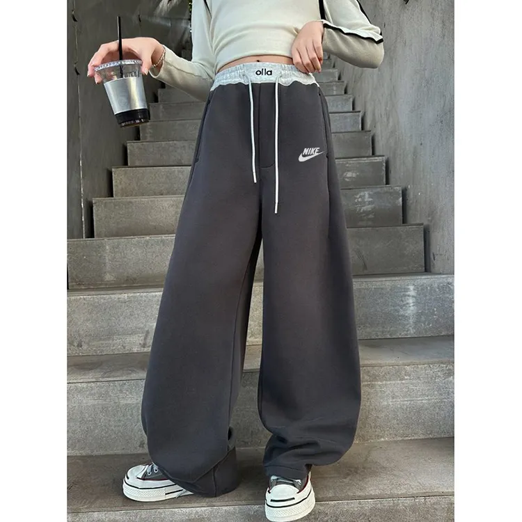 【120-170cm】元気いっぱい 新作登場 おしゃれ ゆったりシルエット 女の子 裏起毛 パンツ