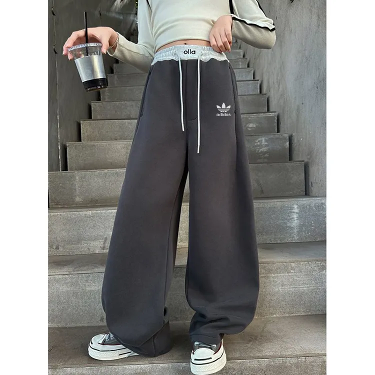 【120-170cm】好感度100％  新作登場 おしゃれ カジュアル 女の子 裏起毛 パンツ