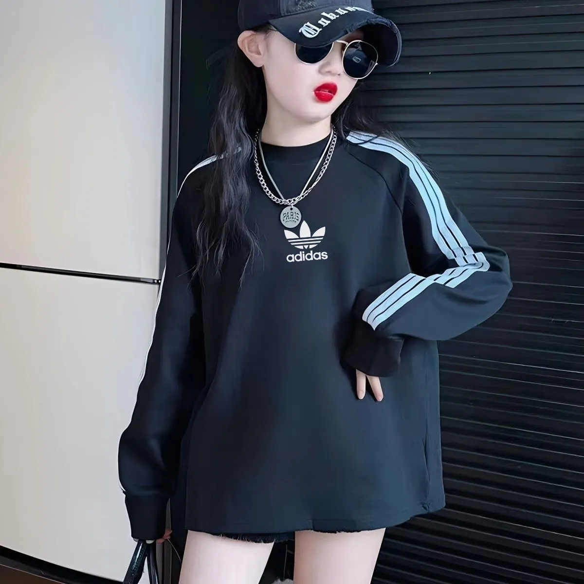 【100-160cm】トレンド感たっぷり おしゃれ カジュアル 女の子 長袖 Ｔシャツ