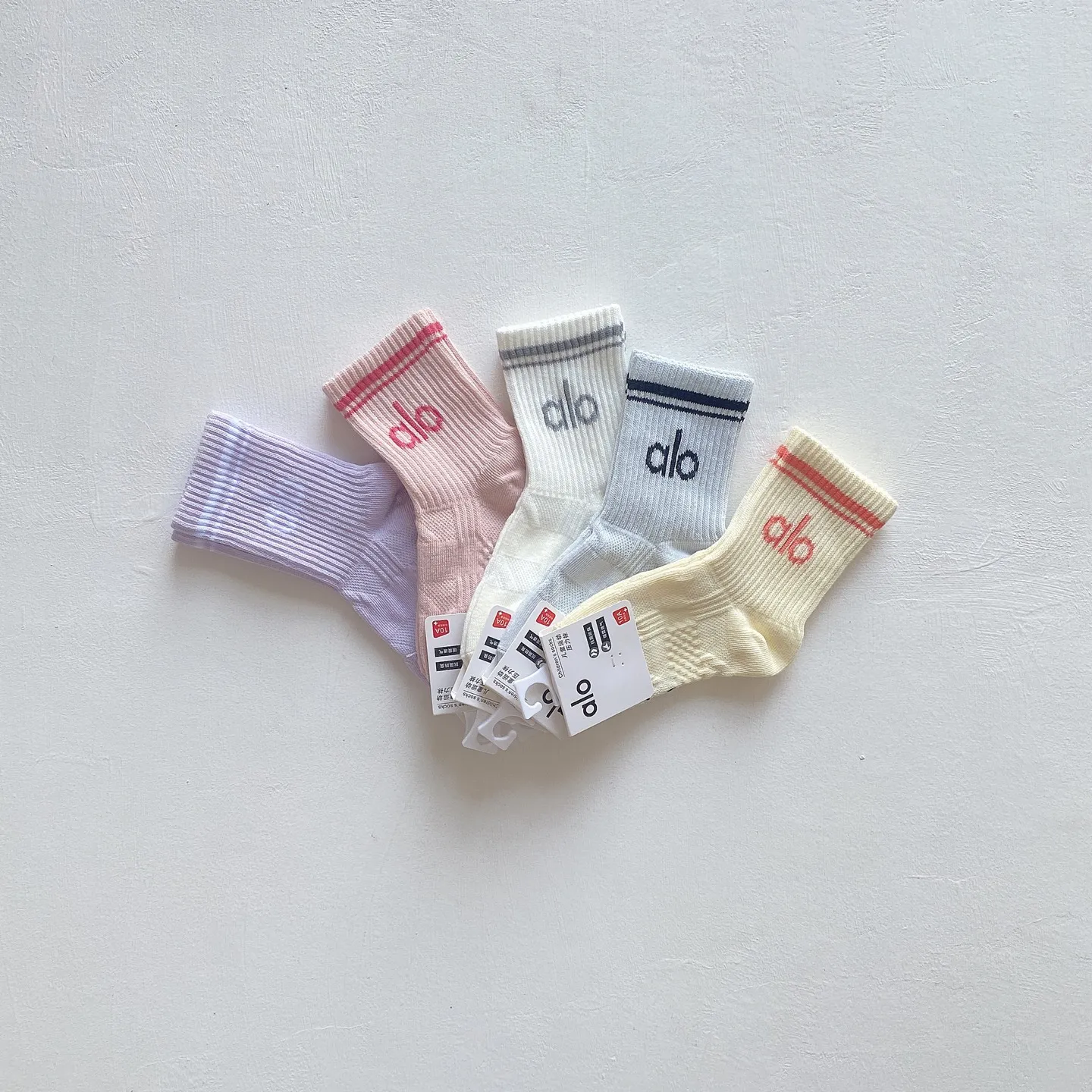 ５足セット スポーティー デイリー シンプル 通気性抜群 キッズ ソックス