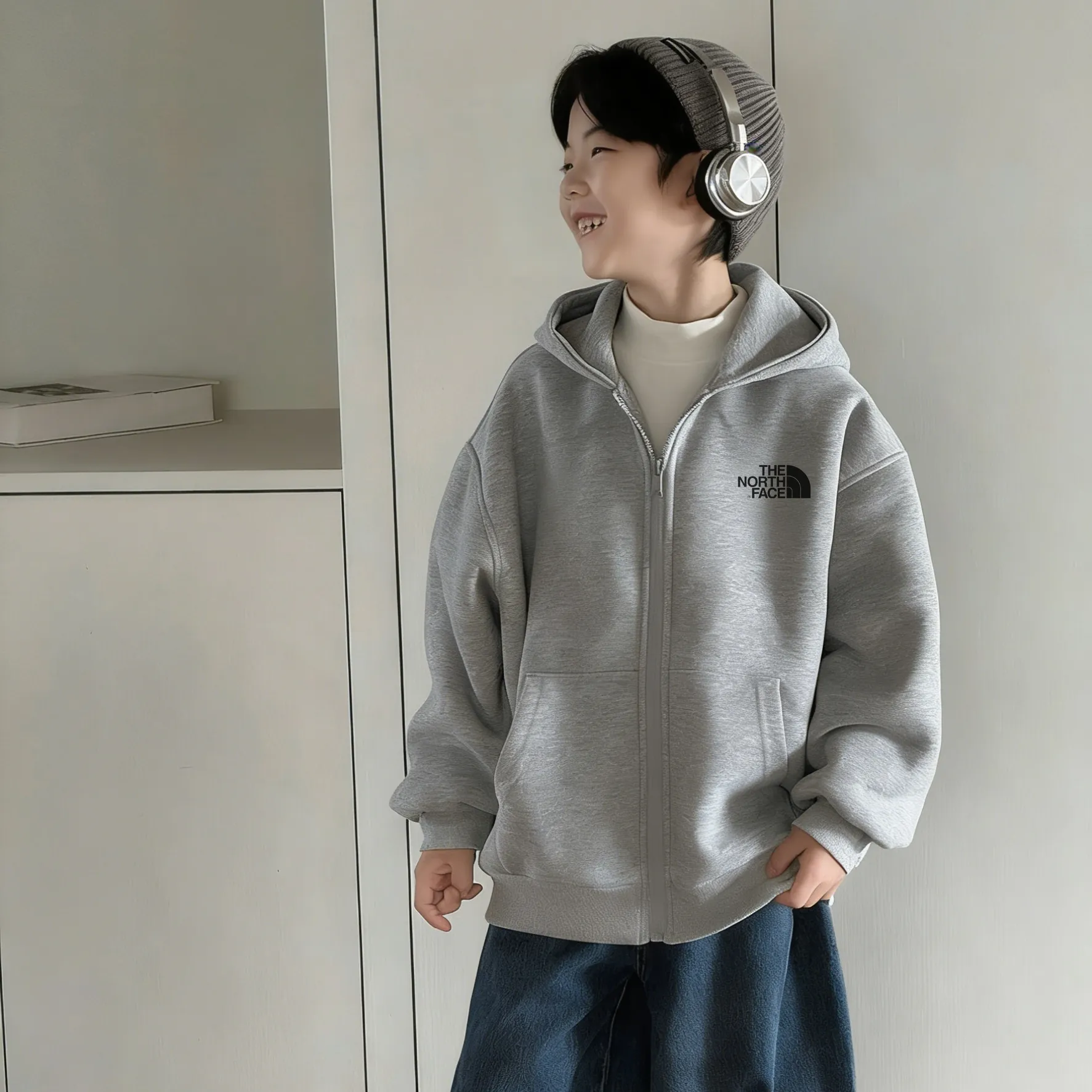 【90-160cm】快適な着用感 見た目も着心地も おしゃれ感アップ 合わせやすい 男の子 ジップパーカー