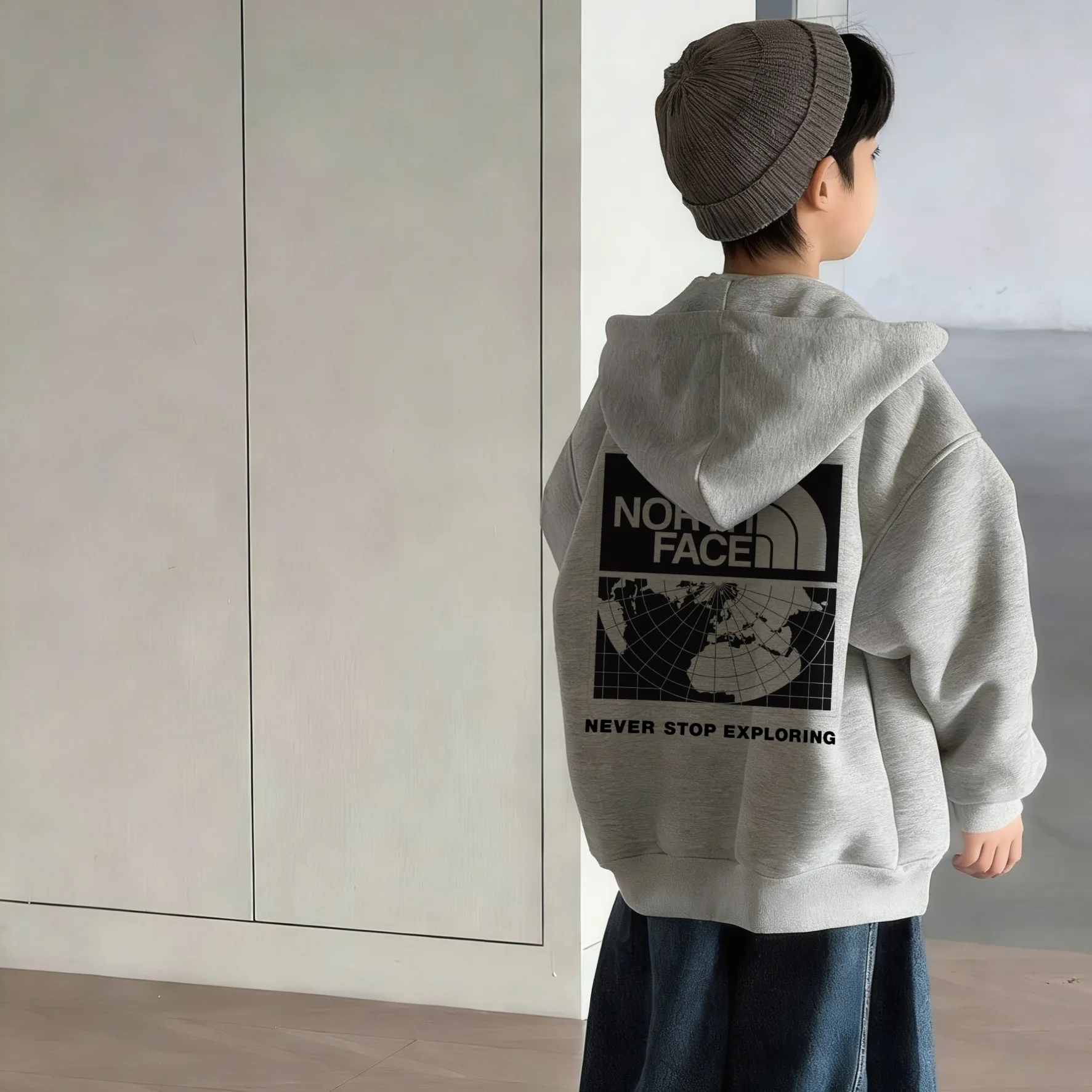 【90-160cm】快適な着用感 見た目も着心地も おしゃれ感アップ 合わせやすい 男の子 ジップパーカー