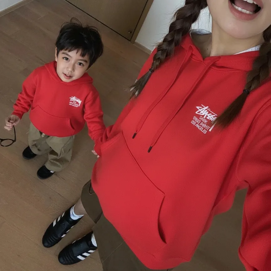 【90-160cm+親子サイズ】毎日着られる素材 快適な着用感 親子コーデ可能 カジュアル 合わせやすい パーカー