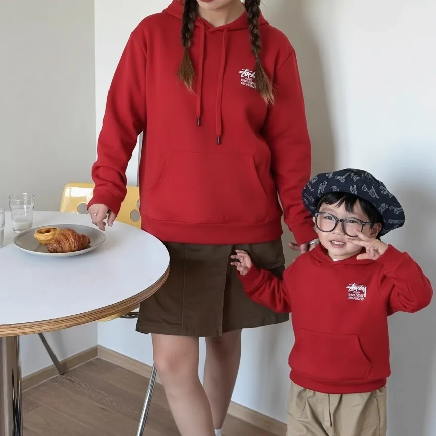 【90-160cm+親子サイズ】毎日着られる素材 快適な着用感 親子コーデ可能 カジュアル 合わせやすい パーカー