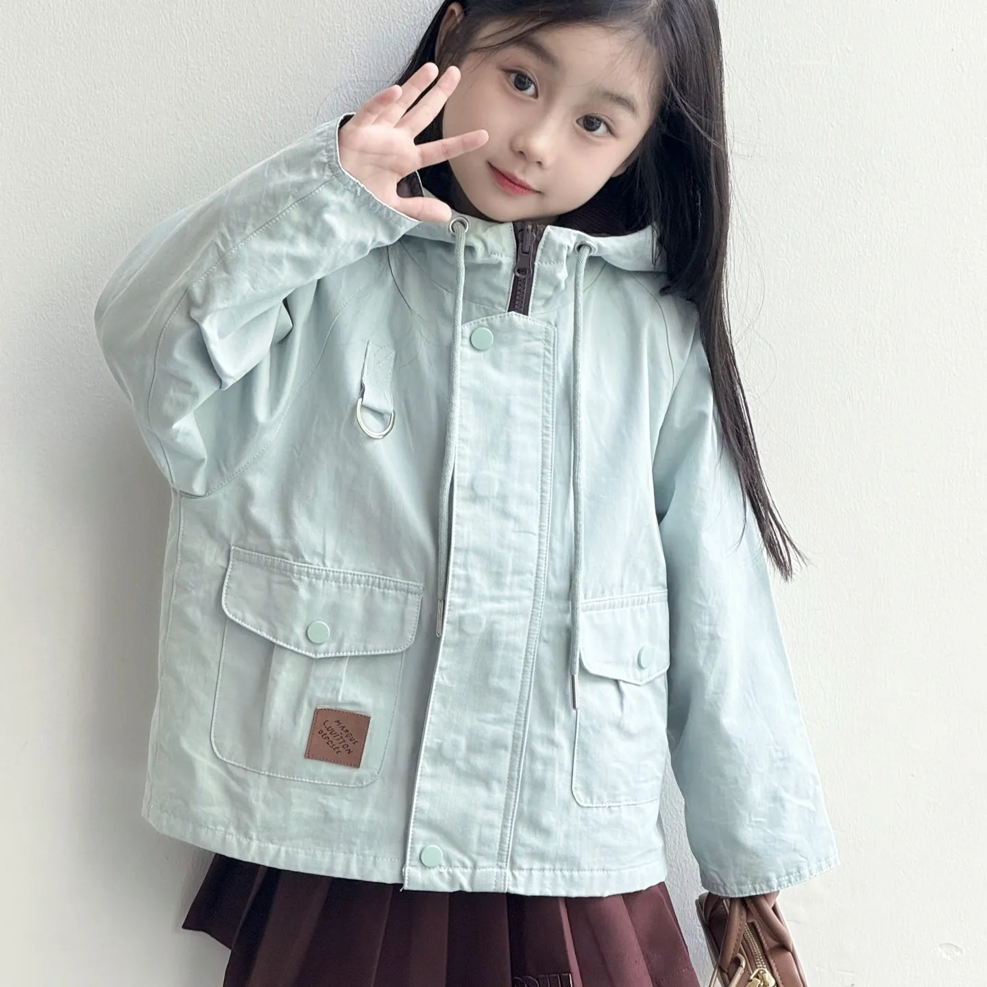 【100-160cm】おしゃれキッズに 今季大注目 韓国風スタイル カジュアル 合わせやすい 女の子 アウター トップス