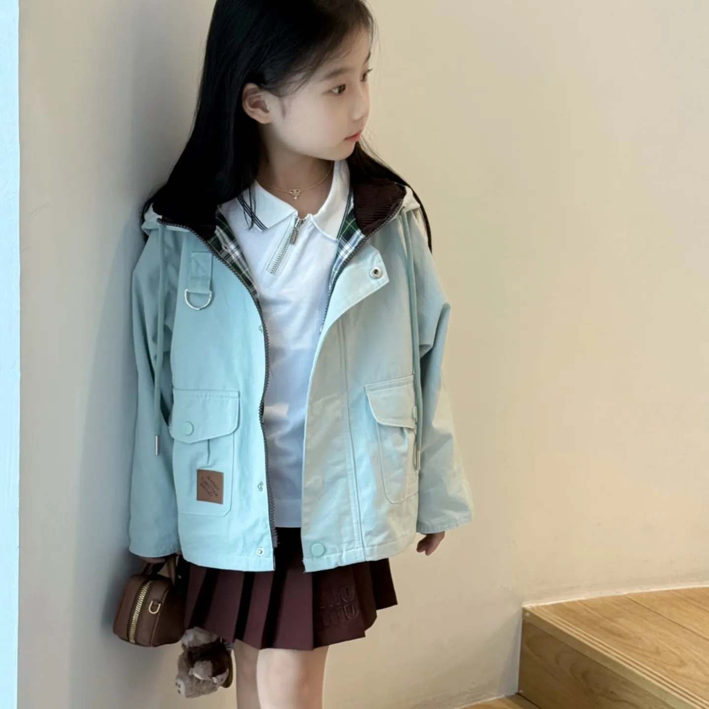 【100-160cm】おしゃれキッズに 今季大注目 韓国風スタイル カジュアル 合わせやすい 女の子 アウター トップス