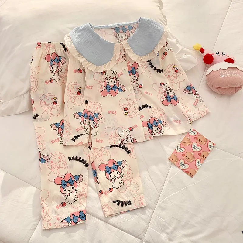 【110-160cm】子ども服に最適 柔らかさ重視 二色選べる カジュアル 着せやすい 女の子 セットアップ パジャマ