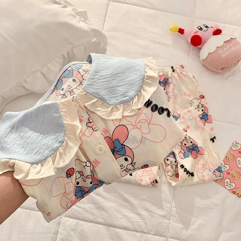 【110-160cm】子ども服に最適 柔らかさ重視 二色選べる カジュアル 着せやすい 女の子 セットアップ パジャマ