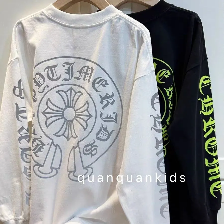 【110-170cm】トレンド感満載 おしゃれ感たっぷり 上品かわいい カジュアル 二色選べる 長袖 Tシャツ