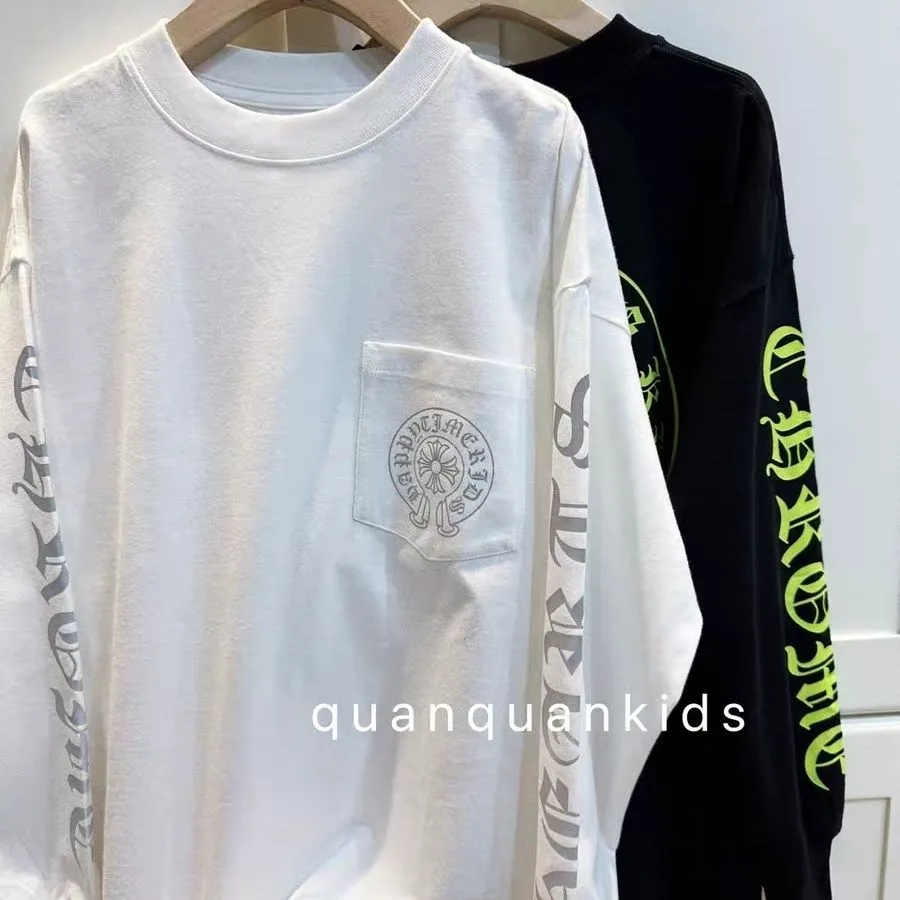 【110-170cm】トレンド感満載 おしゃれ感たっぷり 上品かわいい カジュアル 二色選べる 長袖 Tシャツ