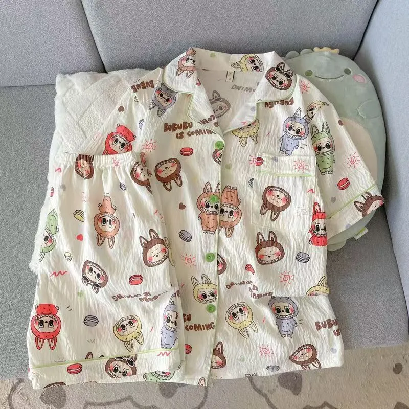 【S-2XL】楽しく着られる おしゃれ見え 肌触りいい カジュアル 着せやすい パジャマ セットアップ