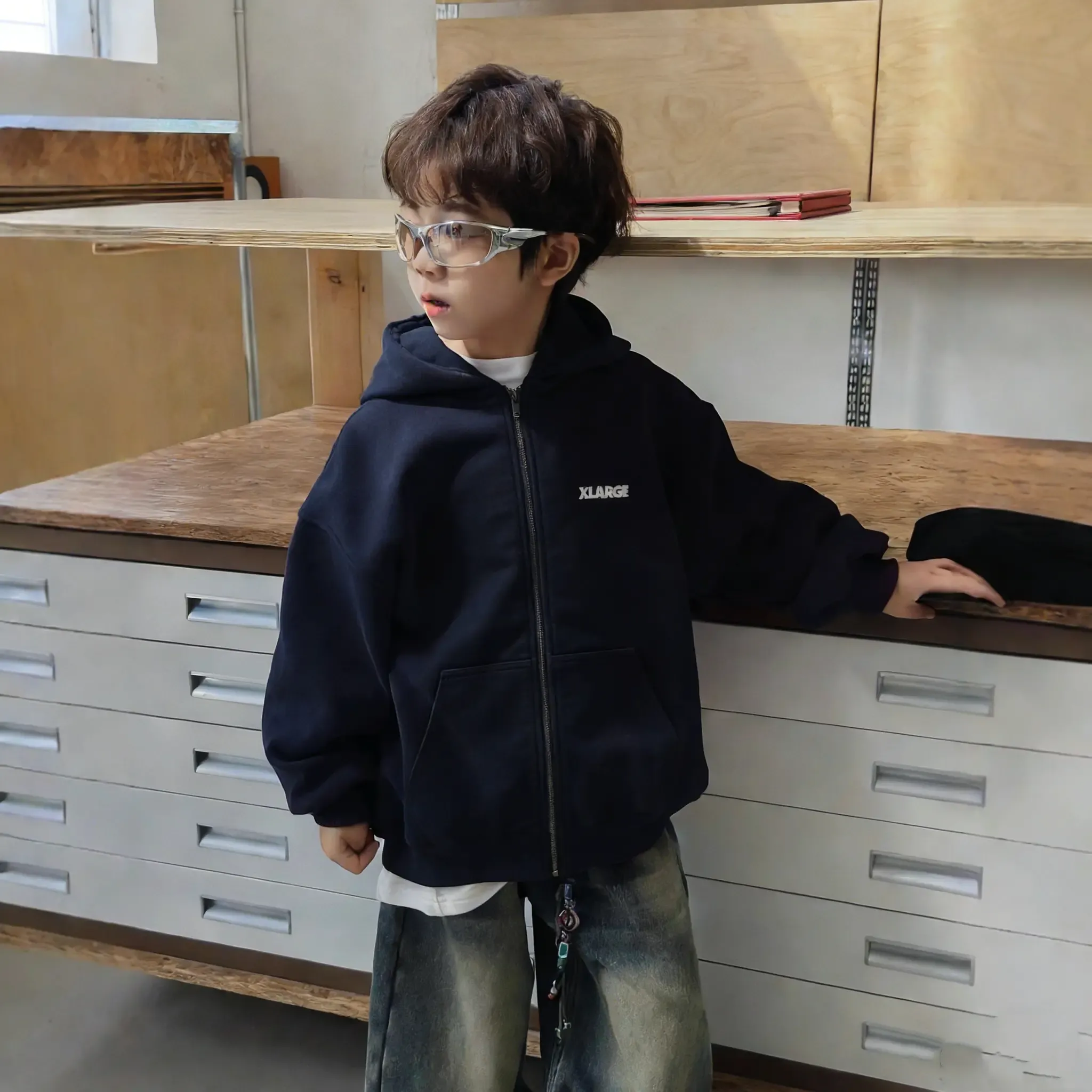 【110-170cm】可愛く決まる おしゃれ見え 着回し力抜群 カジュアル 合わせやすい 男の子 ジップパーカー