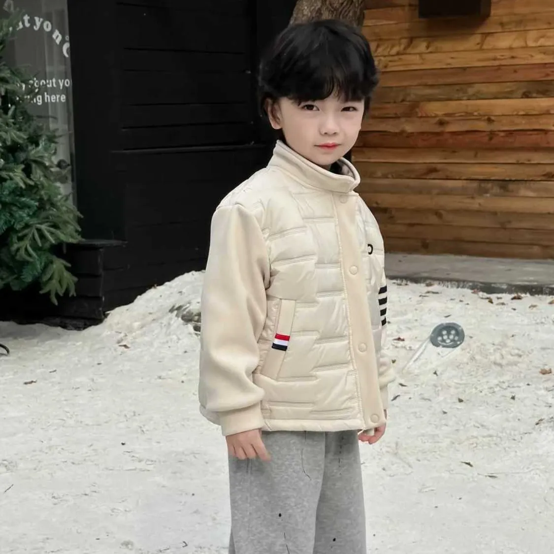 【120-170cm】おしゃれ見え デザイン性 季節感たっぷり カジュアル 二色選べる 合わせやすい アウター