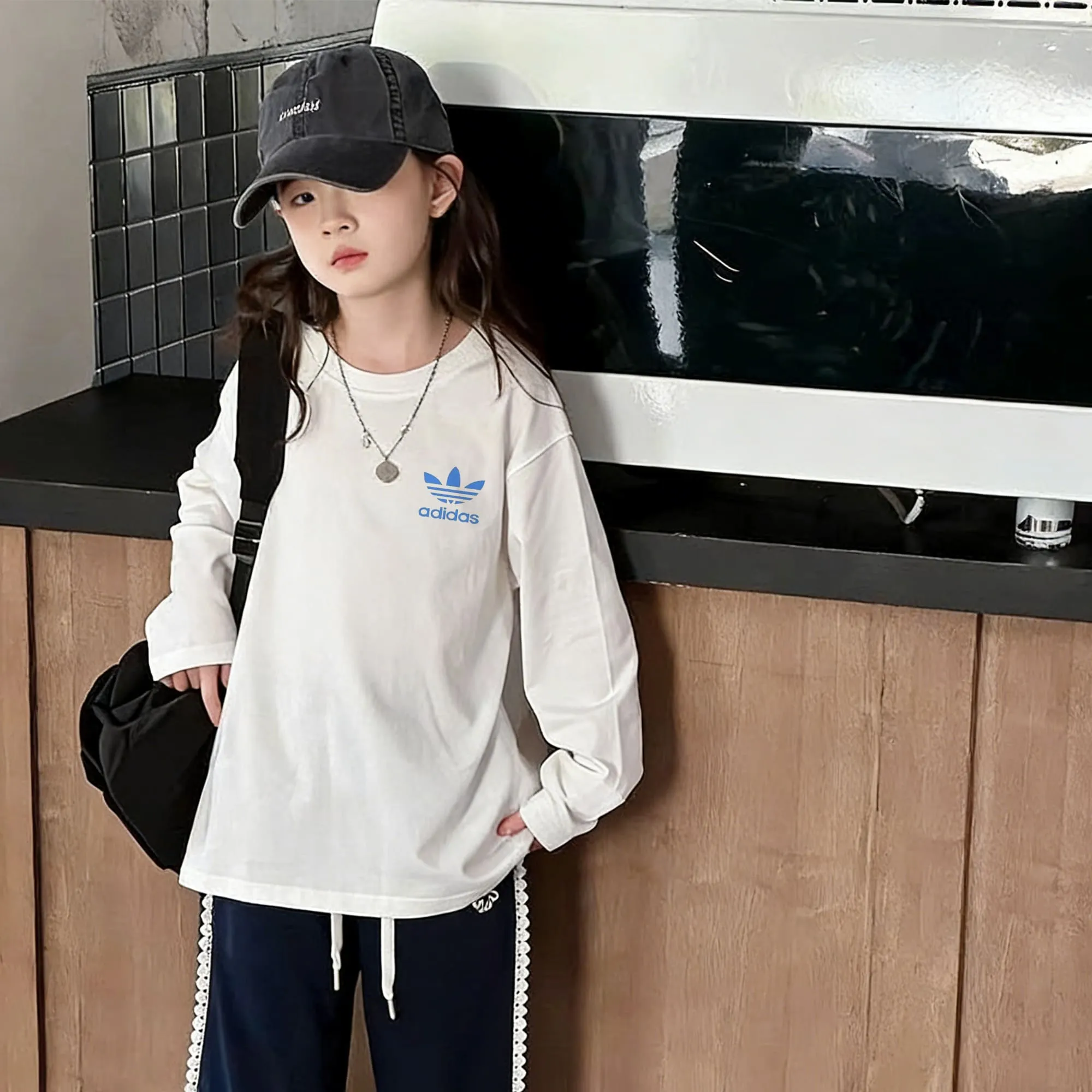 【90-160cm】毎日着たくなる カジュアル 洗っても型崩れしにくい 女の子 長袖 Tシャツ