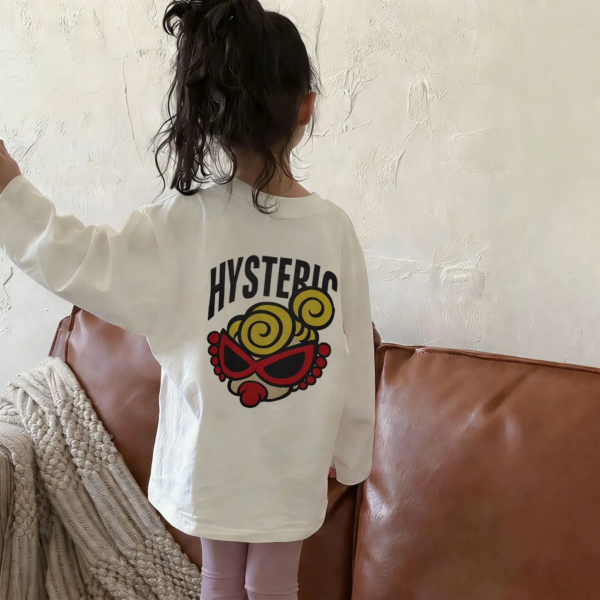 【90-160cm】優しい印象 可愛く決まる コーデ主役 カジュアル 合わせやすい 女の子 長袖 Tシャツ