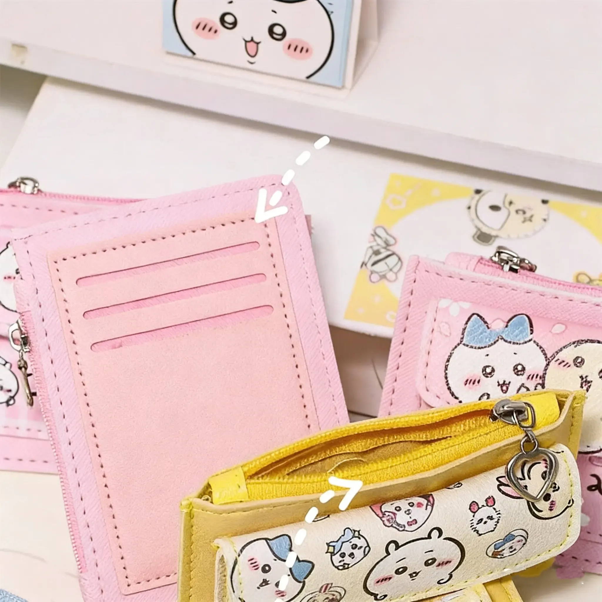 アニメ風 キャラクター 軽量設計 おすすめ 収納しやすい 多色展開 小銭入れ