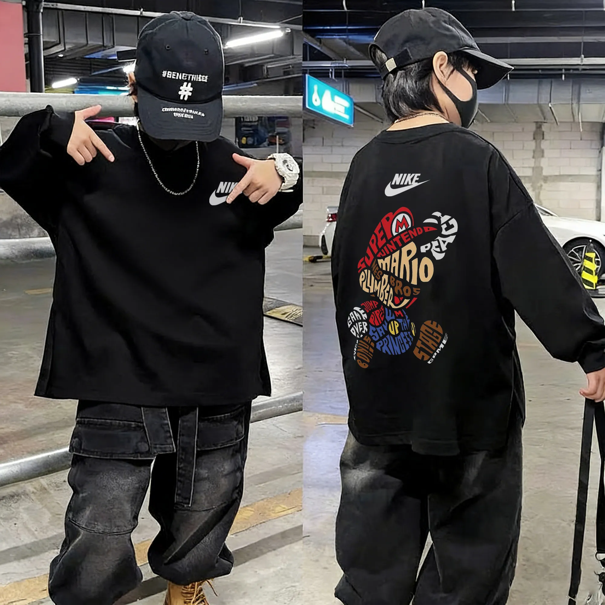 【90-160cm】見逃し厳禁 デイリーに大活躍 カジュアル 通園・お出かけに 男の子 長袖 Tシャツ