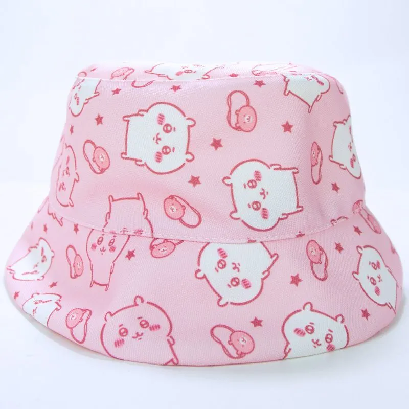 上品カジュアル 日差し対策設計 軽やか被り心地 カートゥーン柄 バケットハット