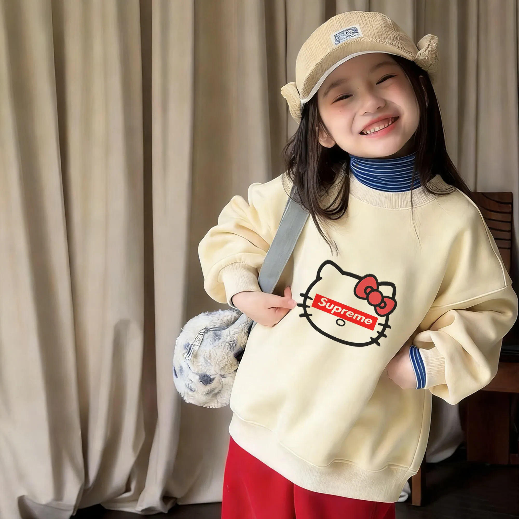 【90-160cm】毎日着たくなる 元気いっぱい おしゃれ カジュアル 女の子 トレーナー