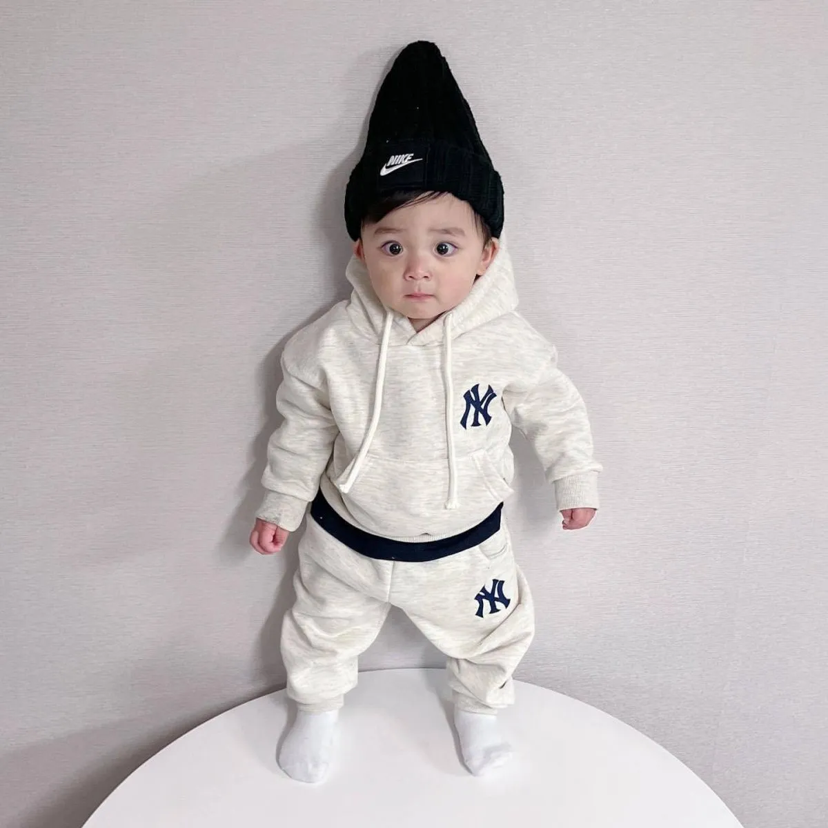 【73-120cm】カジュアルかわいい 今季大注目 やさしい印象 シンプル 合わせやすい パーカー+パンツ セットアップ