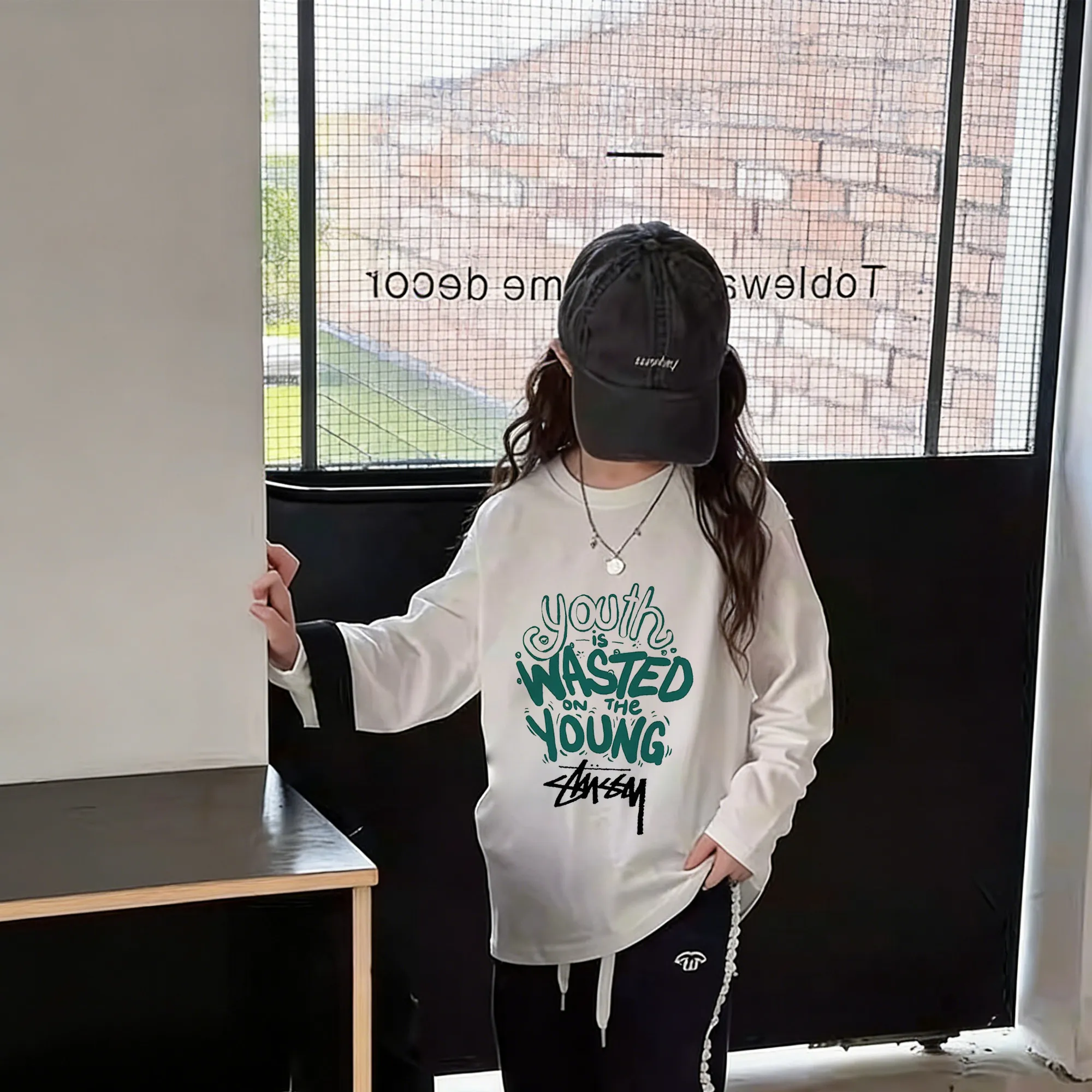 【90-160cm】軽やかな着心地 肌にやさしい素材 コーデ主役 カジュアル 着せやすい 女の子 長袖 Tシャツ